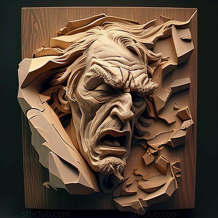 3D мадэль Лори Пейс, американская художница. (STL)